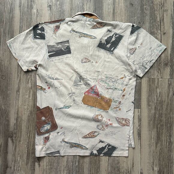Vintage 1994 Polo Ralph Lauren Polo Sportsman Camping Fishing Shirt Size Small - Picture 4 of 8